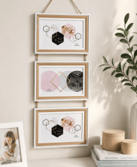 PORTAFOTO COLGANTE CON BORDES