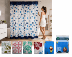 CORTINA DE BAÑO CON ESPONJA