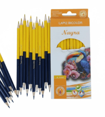 LAPIZ BICOLOR AMARILLO AZUL