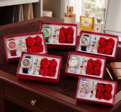 KI DE RELOJ MAS PULSERA Y ROSAS