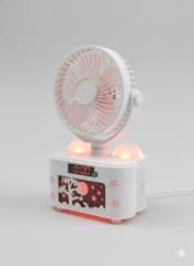 VENTILADOR Y HUMIDIFICADOR CON LUZ