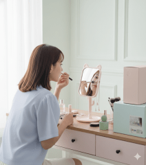 ESPEJO CUADRADO GATO