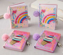 CUADERNO DE APUNTES BRILLOS C/CANDADO