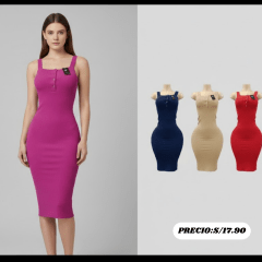 VESTIDO CON BOTONES