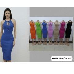 VESTIDO CON APERTURA PECHO