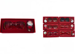 RELOJ CON LENTES CAJA ROJA