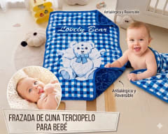 FRAZADA CUNA TERCIOPELO BEBE