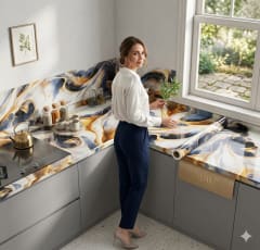 VINILO PARA PARED MARMOL EN ROLLO