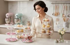 BANDEJA DE BOCADITOS 3 NIVEL