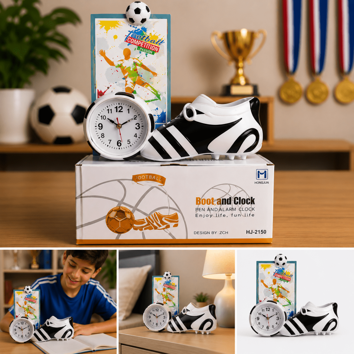 RELOJ PORTAFOTO FUTBOL1