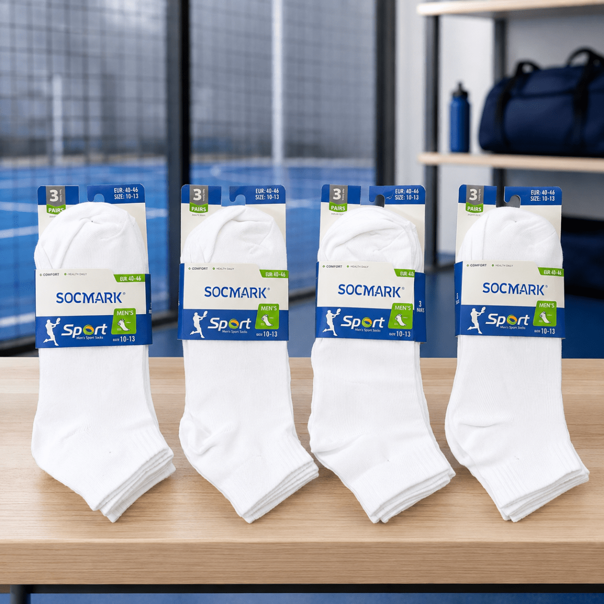 MEDIAS TOBILLERAS DELGADAS BLANCO PARA VARON1