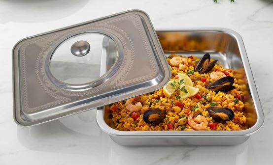 BANDEJA DE ACERO CON TAPA1