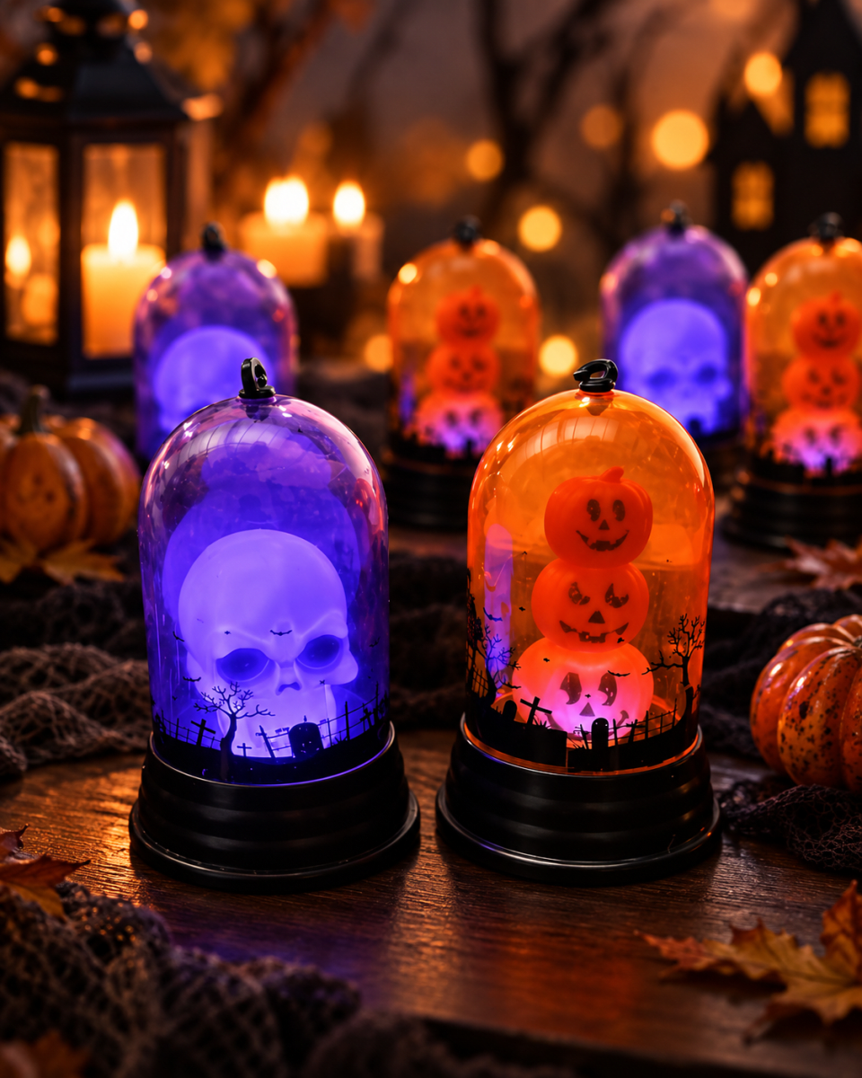 LAMPARA CUPULA HALLOWEEN1