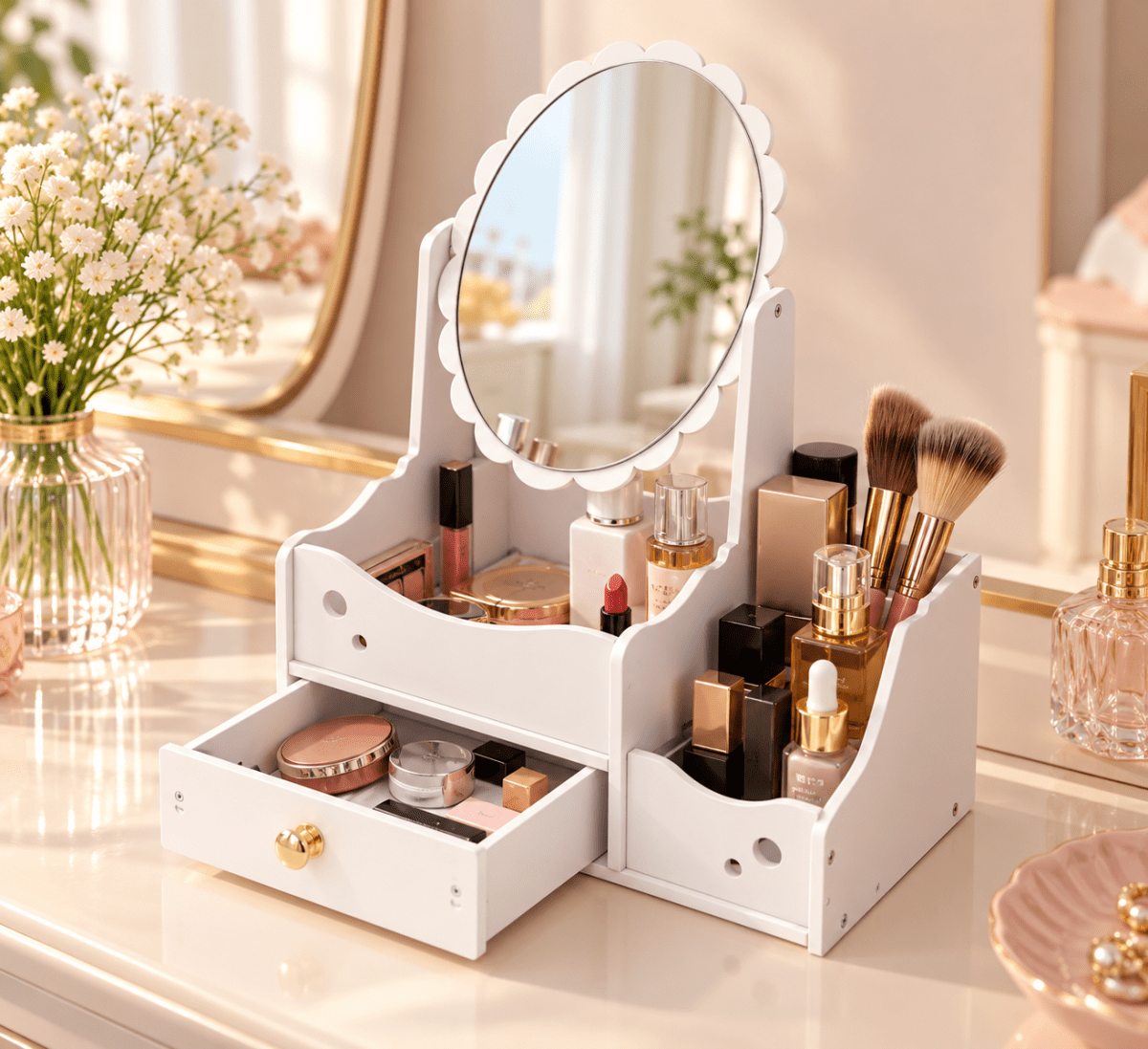 ORGANIZADOR DE MAQUILLAJE BLANCO1