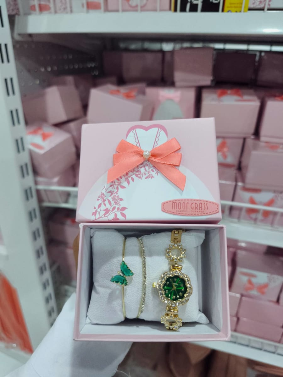 SET DE RELOJ  VESTIDO ROSA1