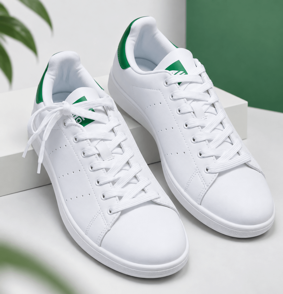 ZAPATILLA  BLANCO CON VERDE1