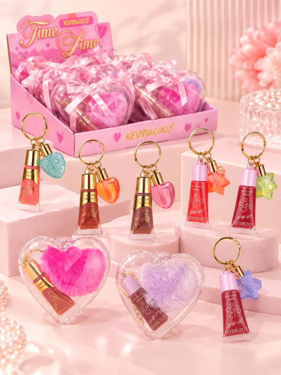 KIT CORAZON LIP GLOSS + ESPONJA1