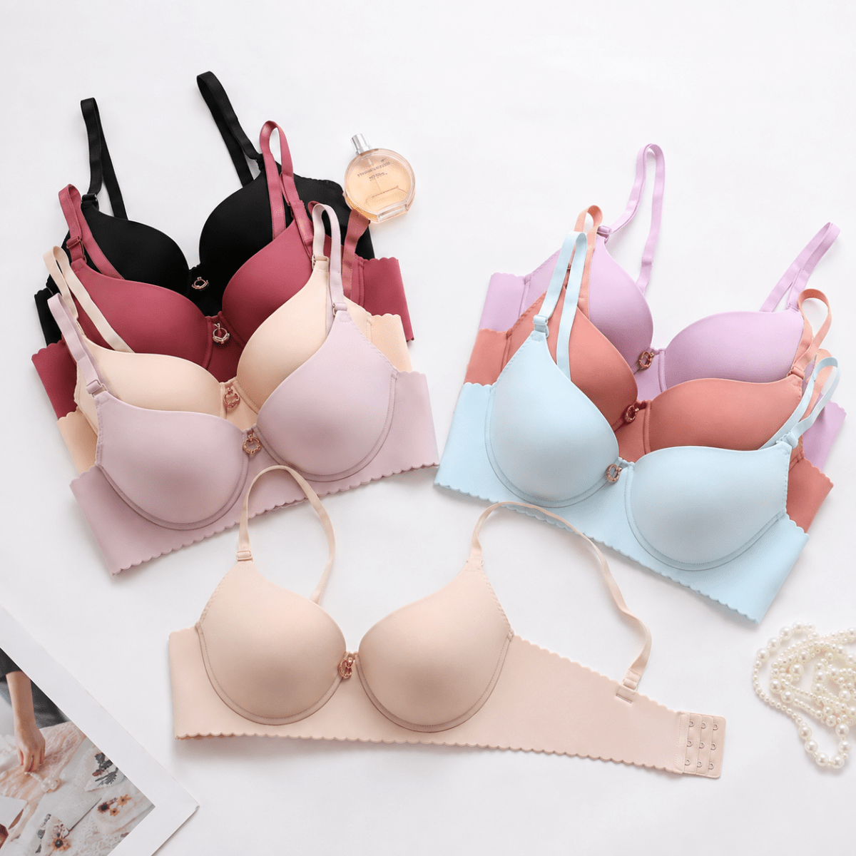 BRASIER COLOR ENTERO COPA B 36B-42B1