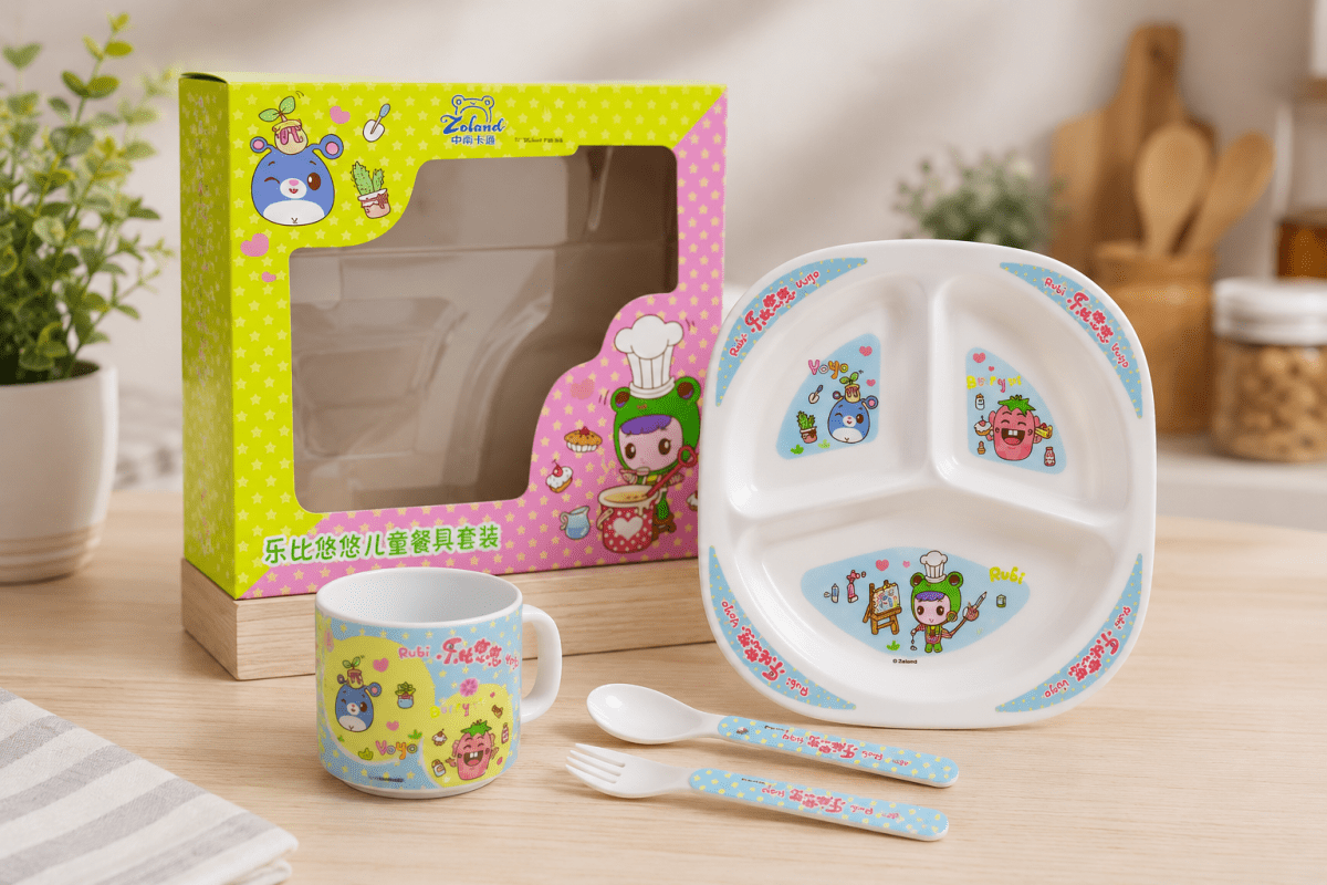 SET DE PLATO PARA BB CON VASO1