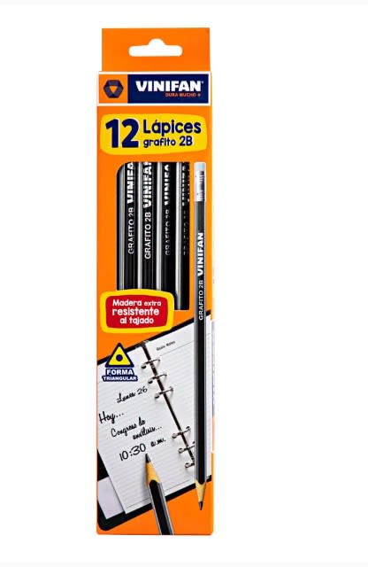 12 LAPICES GRAFITO 2B VINIFAN1
