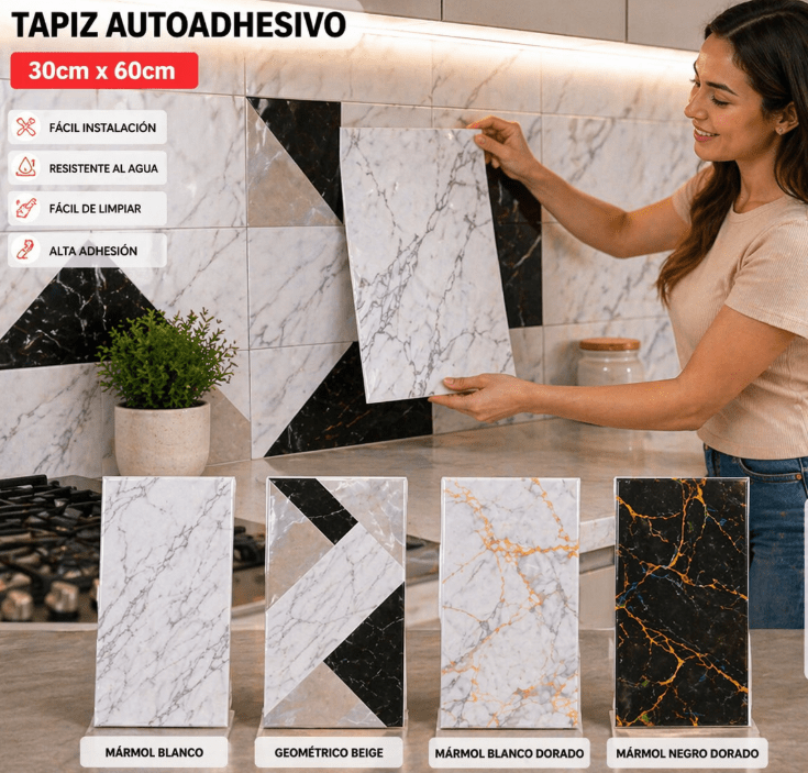 PAPEL TAPIZ ADHESIVO 30X60 CM1