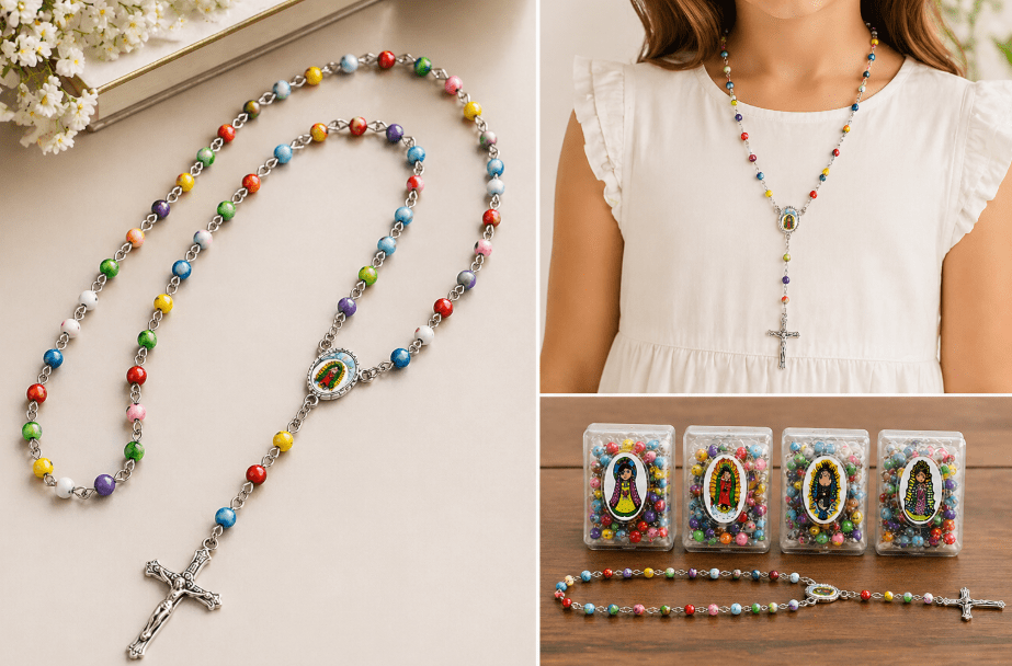 RECUERDO ROSARIO COLORES 45CM1