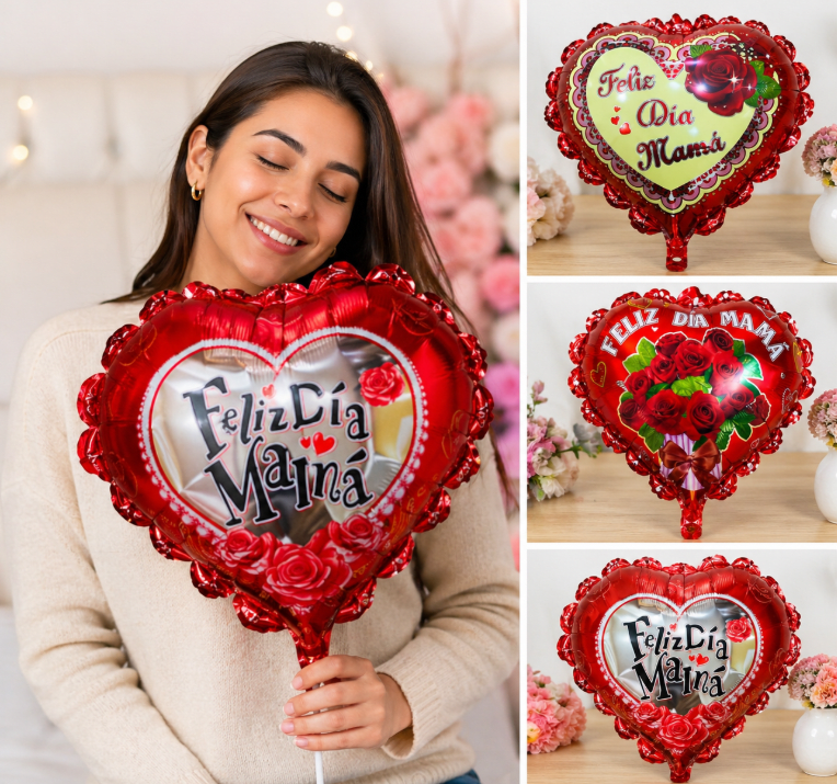 GLOBO CORAZON DIA DE LA MADRE   N241