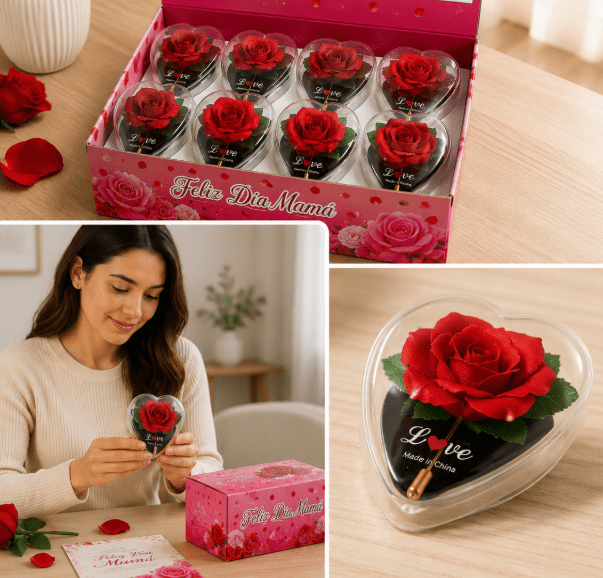 ROSAS EN CORAZON X121