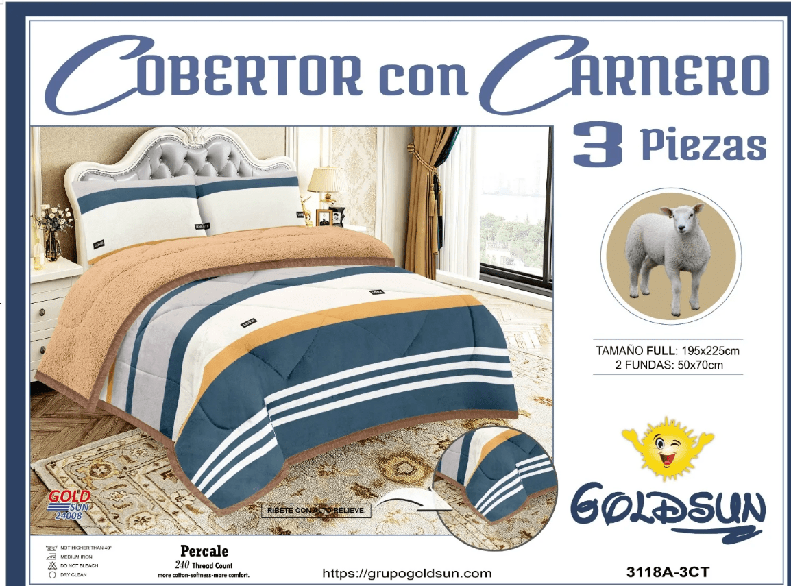 GOLSUN EDREDON  3 PZAS 2 PLAZAS STAMPADO2