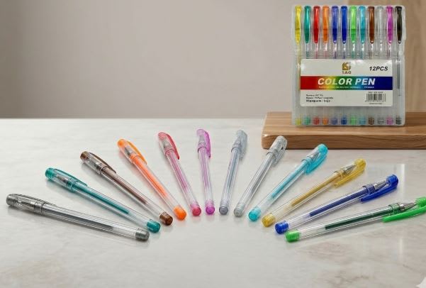 LAPICEROS DE COLORES 12 PCS1