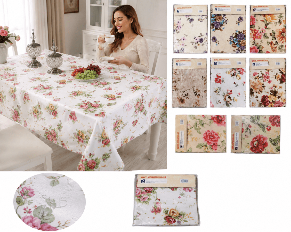 MANTEL DE MESA FLOREADO 12011