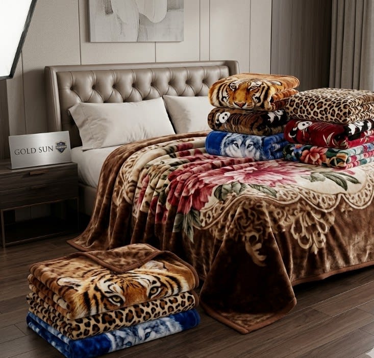 FRAZADA TERCIOPELO DOBLE CARA 2 PAÑOS 3K1