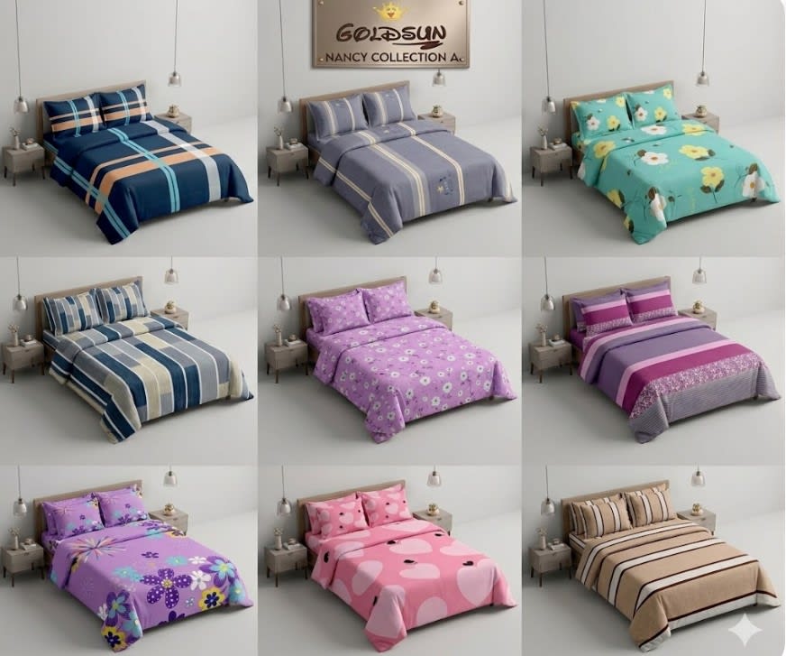 SET DE SABANA 4 PIEZAS  STAMPADO QUEEN1