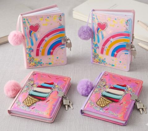 CUADERNO DE APUNTES BRILLOS C/CANDADO1