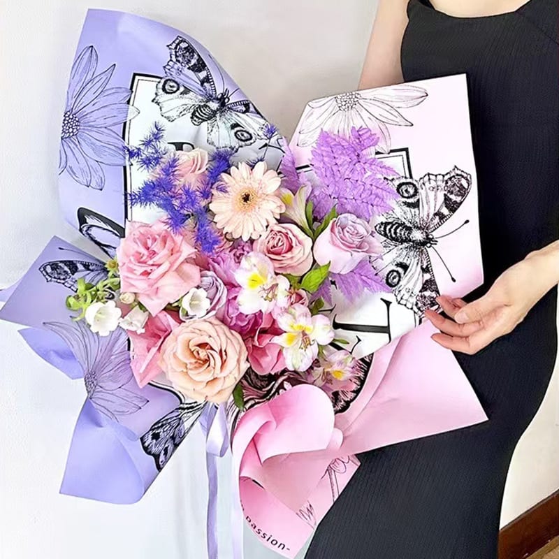 PAPEL COREANO BUTTERFLY  20 PCS3