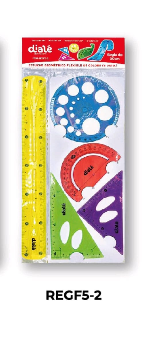 ESTUCHE GEOMETRIO X5 FLEXIBLE DIALE1