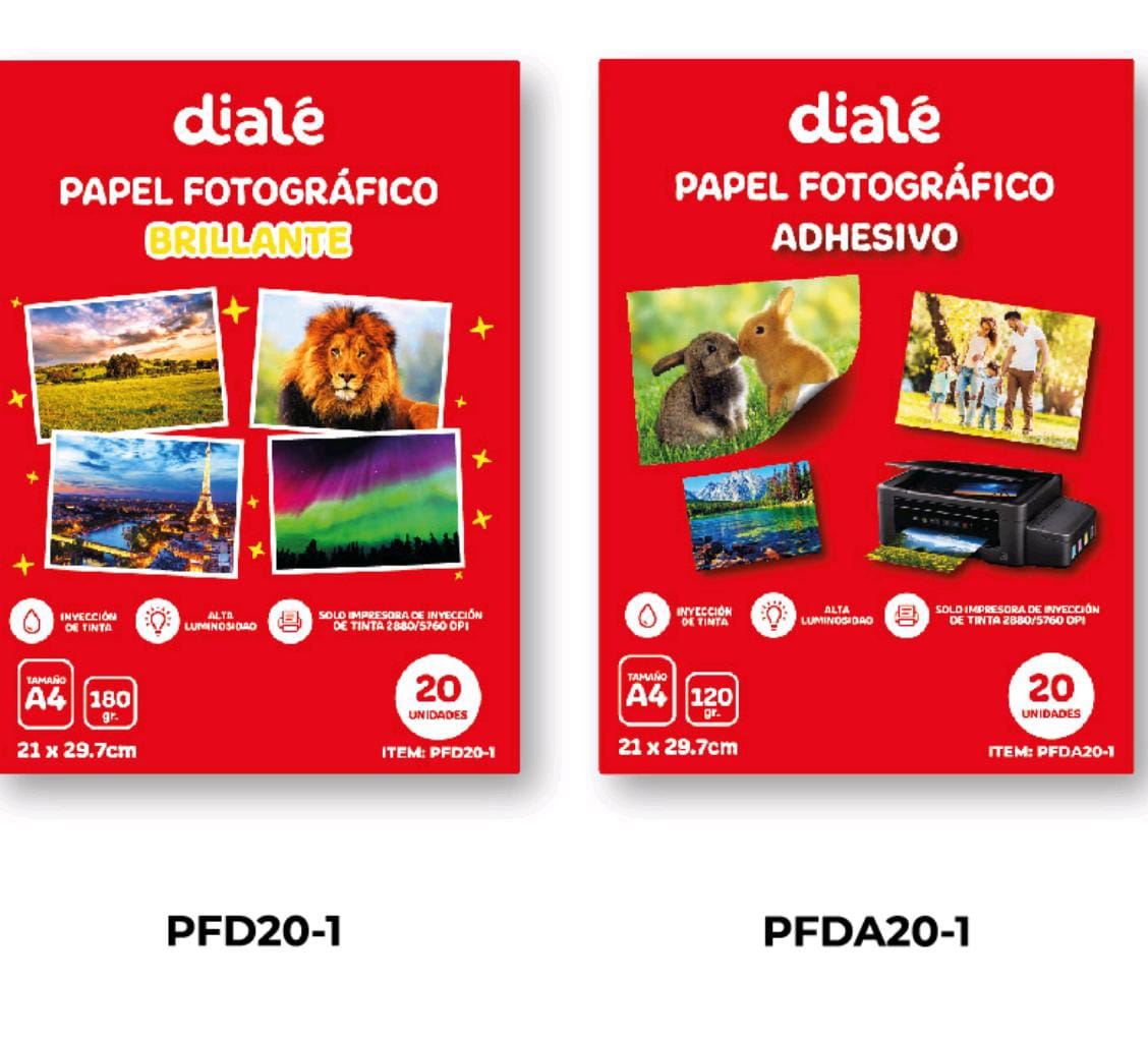 PAPEL FOTOGRAFICO ADHESIVO DIALE1