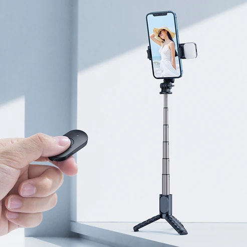 Selfie Stick Inalámbrico con Luz Individual8