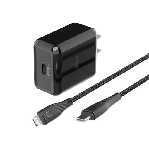Kit Cable Tipo C a Lightning MFI + Cargador de Pared2