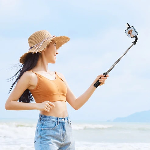 Selfie Stick Inalámbrico con Luz Individual3