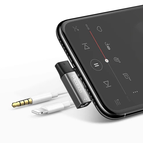 Adaptador de audífono Lightning (iPhone) a DC3.5mm3