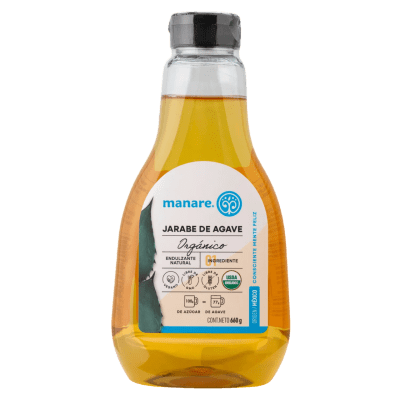 Jarabe de Agave Orgánico 660gr/ Manare Jarabe de agave orgánico1