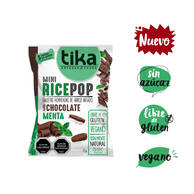 Mini Rice Pop Chocolate Avellana / Tika foods1