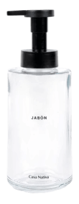 Dispensador de Jabón Espuma Vidrio / Casa Nativa Dispensador transparentede Jabón Espuma Vidrio / C1
