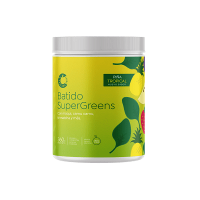 Batido supergreen Maqui  camu camu y te matcha / cáscara foods1