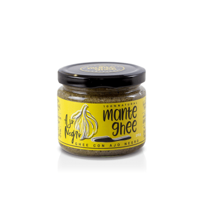 MANTE GHEE - Mantequilla clarificada variedades  MANTE GHEE con AJO NEGRO 210gr.1