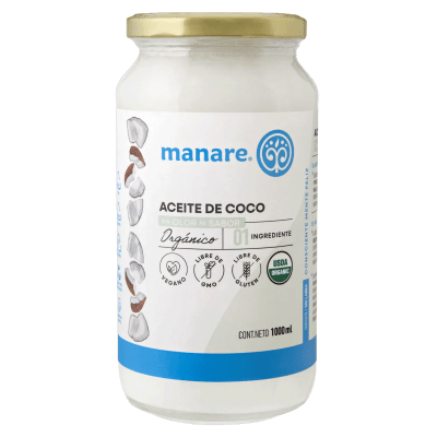 aceite de coco 1l sin olor sin sabor / manare1