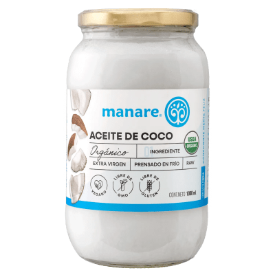 Aceite de coco orgánico 1lts / MANARE1