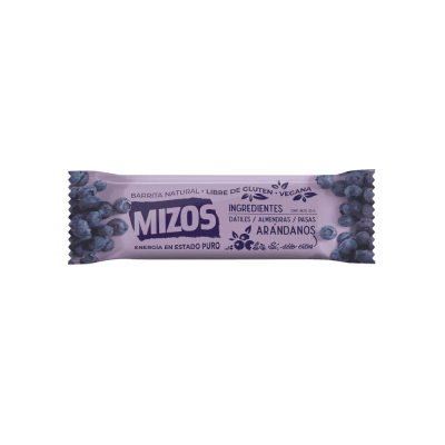 BARRITA NATURAL SABOR ARANDANO 35gr / Mizos1