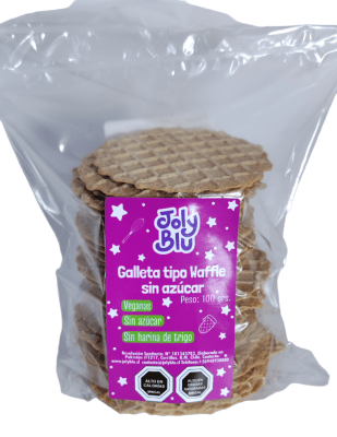 Wafle veganas sin azucar 100 gramos / Joly Blu1